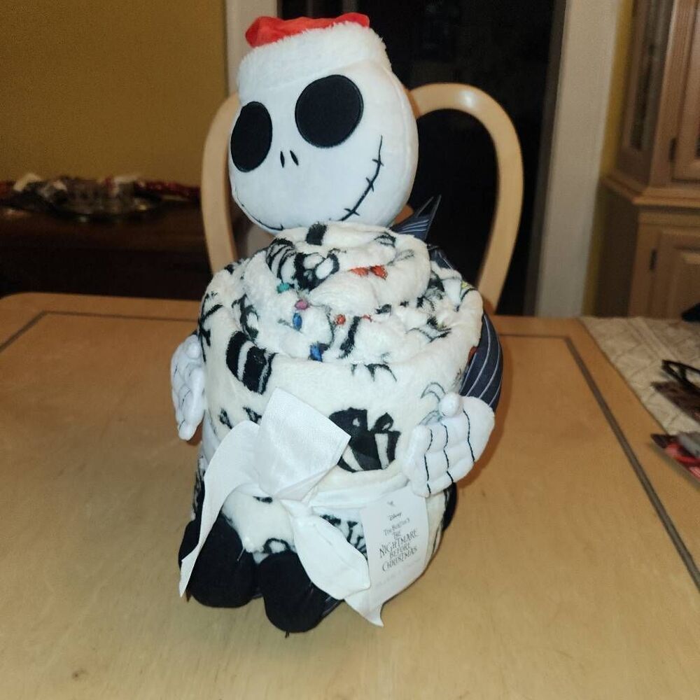 The Nightmare before Christmas Jack Skellington buddy plush and throw blanket